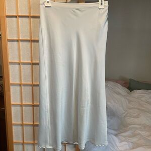 Urban Outfitters Light Blue Midi Slip Skirt